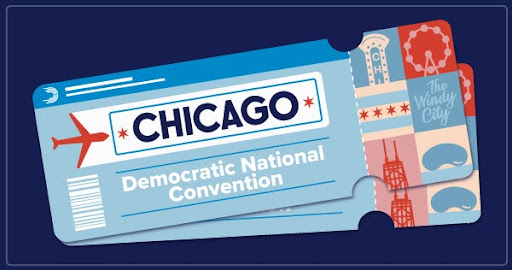 Image of ticket to Chicago Democratic National Convention
