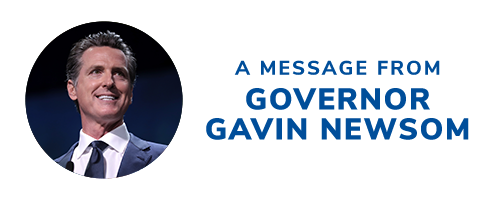 A message from Governor Gavin Newsom