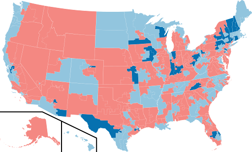 Map of 2006 House results