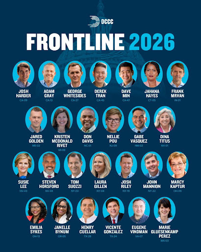 Image of the DCCC's Frontline Members for 2026